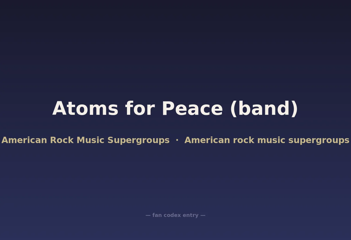 Atoms for Peace (band)